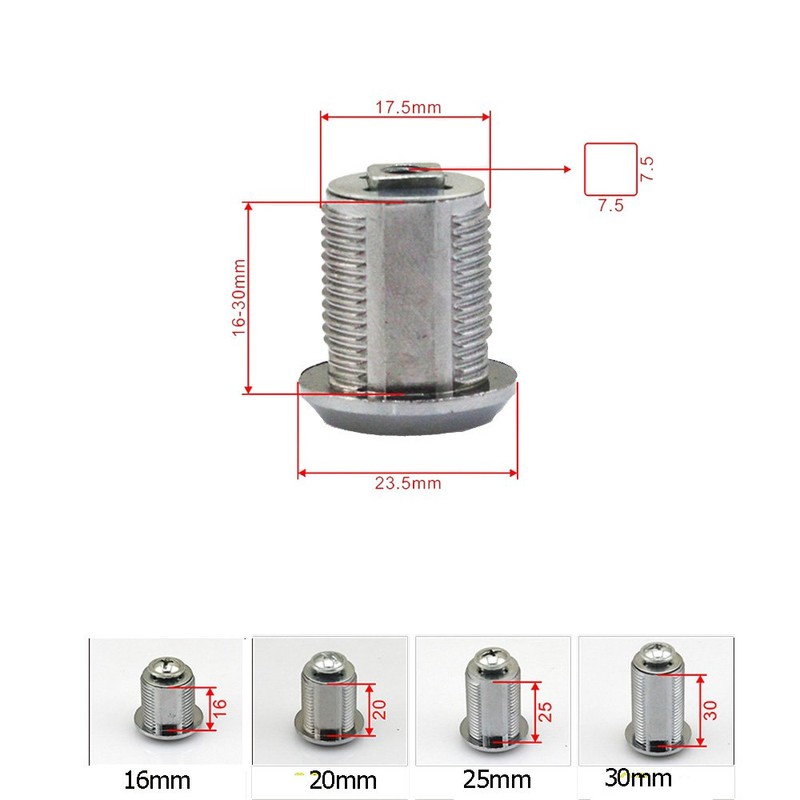 Comidox 5pcs 16/20/25/30mm Cam Lock Pinball Arcade Machine Door Cabinet