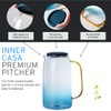 Inner Casa Glass Pitcher Set (54 oz) with 2 Matching