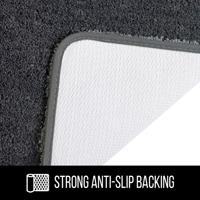 SFLXO 80cm x 50cm Non Slip Bath Mat Machine Washable