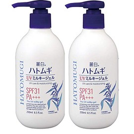 Reihaku Demon Barley UV Milky Gel, 8.5 fl oz (250 ml), Pack of 2