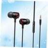 Operitacx Metal In-ear Earphones Heavy Bass Sound Quality Wired Control