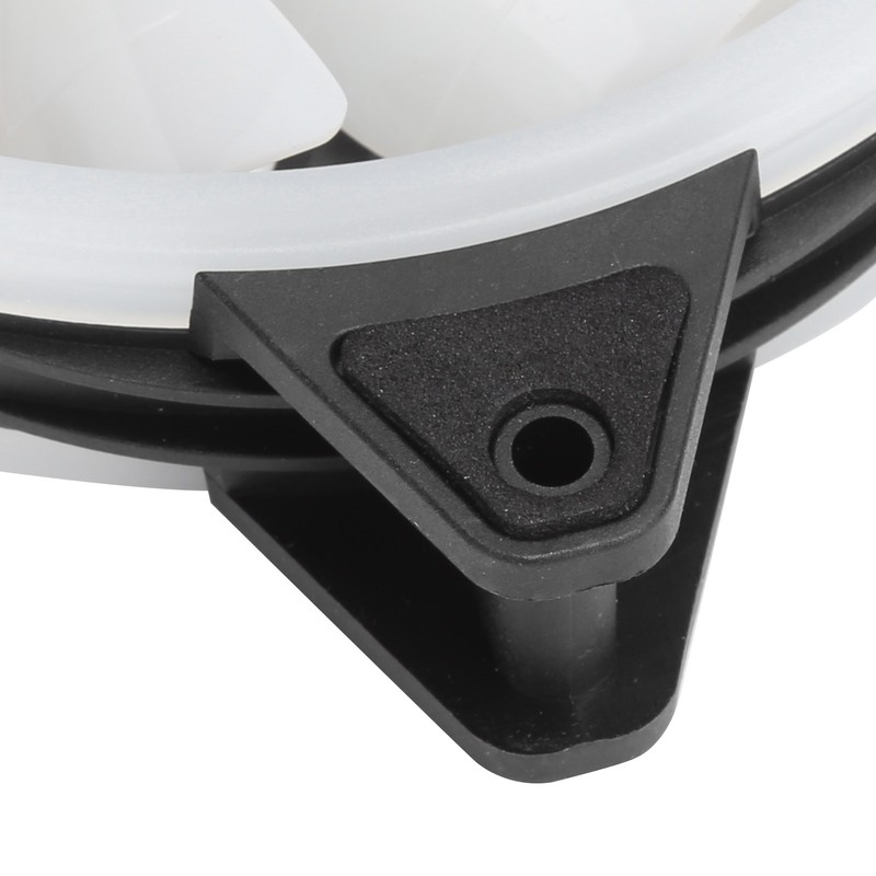 3Pcs Computer Chassis Cooling Fan Mute 6‑Pin Dual RGB Lights