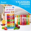 SOL 7pk Womens Lip Balm Set Flavoured Moisturiser for with