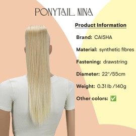 Prettyshop 55 cm Ponytail Hair Extension, Straight