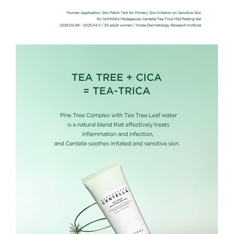 Madagascar Centella Tea-Trica Mild Peeling Gel- 125 ml