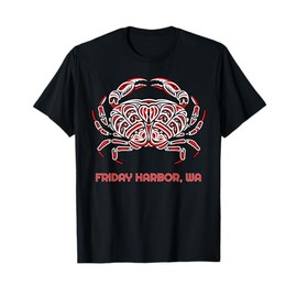 Harbor Friday Washington Dungeness Crab Native American T-Shirt