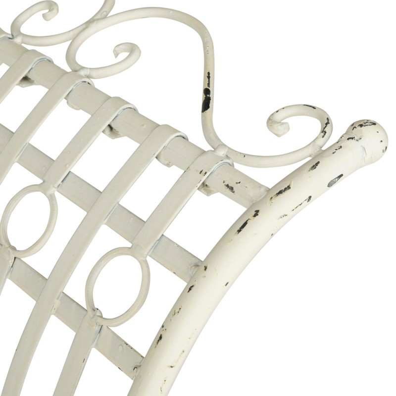 Safavieh Outdoor Collection Hadley Antique White Bench
