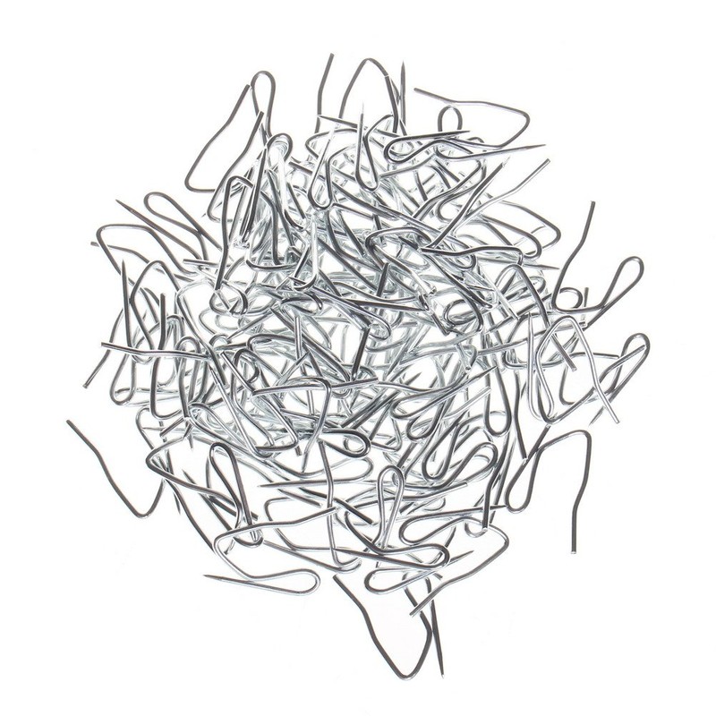 100 Packs Metal Curtain Hooks, Sicai Stainless Steel Pleat Curtain