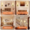 Battery Operated Wall Sconce Set of 2, 3000K-6500K Dimmable,Wireless Wall