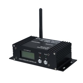 CaalLogt DMX512 2.4G Wireless Controller Transmitter Receiver LCD Display Power Adjustable Repeater Lighting Controller 35 Groups ID Coding for Party DJ Show Club LED Stage Disco KTV Stage Light