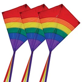 In the Breeze 3300-3 27" Diamond Kite, Rainbow Arch (3-Pack)