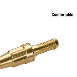 Gardena Standard Messing-Spritze: Metall-Gartenspritze zum Anschluss an 13 mm (1/2 Zoll)-Schläuche, Wasserstrahl regulierbar und absperrbar (7160-20)