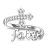 Cross Faith Ring for Women - 925 Sterling Silver Inspiration
