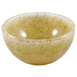 Harmonize Alcite Amber (Honey) Decorative Bowls For Home Decor Handmade Reiki Crystal Gemstone Bowl