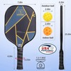 YC DGYCASI Pickleball Paddles Set of 2, USAPA Approved Carbon
