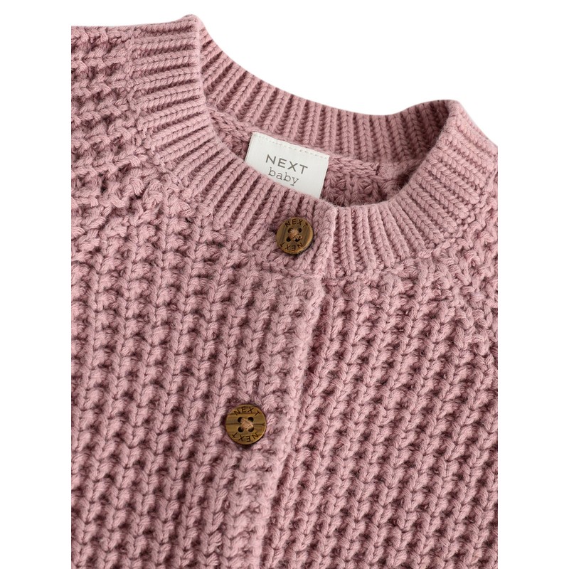 NEXT Baby Girls' Standard Cardigan Cream Bunny 56-62