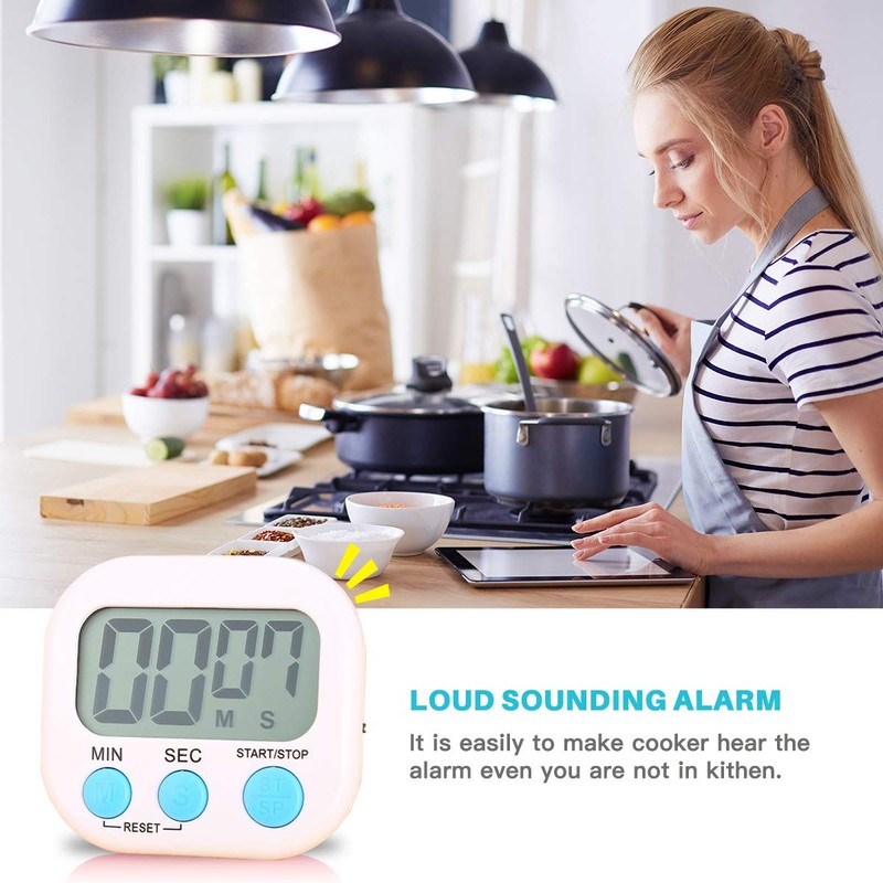 Kitchen Timer Digital for Teachers Kids Cooking with Magnetic and