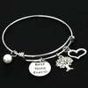 Kivosliviz Best Nana Ever Bracelet Birthday Gift for Nana Expandable