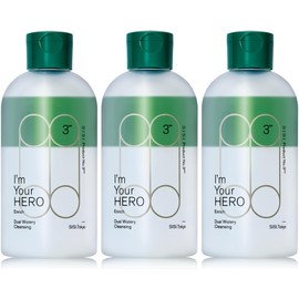 SISI I'm Your Hero Enrich (Woody Scent) Cleansing Water, Cleansing Makeup Remover Anti-Aging Care 230ml 3-Piece Set