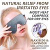 AiricePac Lavender Heat Eye Mask, Microwavable Moist Heating Pad for