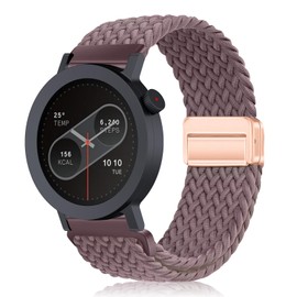 PaceBid 22mm Nylon Straps for CMF by Nothing Watch Pro 2, Men and Women Sport Braided Magnetic Replacement Watch Band for CMF by Nothing Watch Pro 2 - Purple