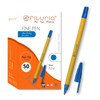OFITURIA 50 Pack Blue Fine Point Ballpoint Pens 1mm Tip