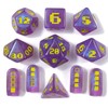 Space Invader D&D TTRPG Resin 7 Piece Dice Set Retro