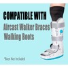 CIRZUEX 2 Pairs Walking Boot Socks Air Cam Walker Brace