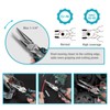 DURATECH 4-Piece Pliers Set, 8" Long Nose, 8" Slip Joint,