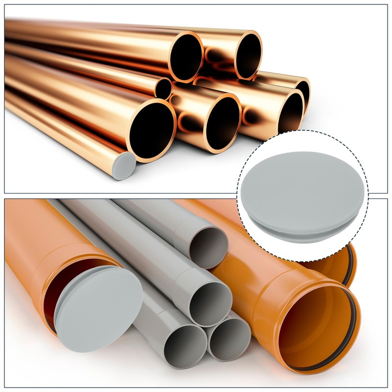 uxcell 10pcs Hole Plug 1 Inch (25mm) Button Plugs, Grey