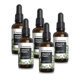 Natural Elements Vitamin A Drops Oil, 5 pieces, 50ml / 내추럴엘리먼츠 비타민A 드롭스 natural elements Vitamin A Drops Oil, 5개, 50ml