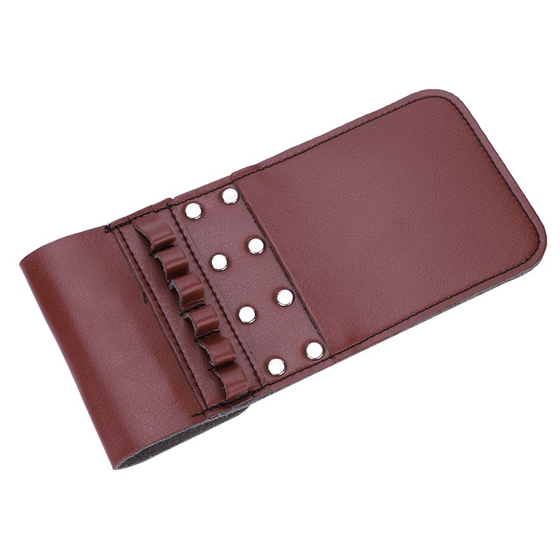 Portable Pocket Quiver PU Leather 6pcs Arrow Waist Holder Bag