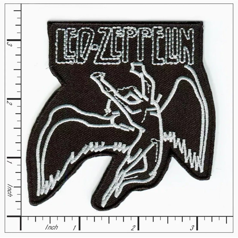 Patchwork Paradise Led Zeppelin Embroidered Iron-On Patch – Classic Rock