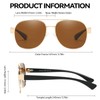 LVIOE Aviator Polarized Sunglasses for Men Women Trendy Classic Retro