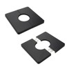 Tsnamay 2 Pcs Wall Split Flange, ABS Square Self-Adhesive Escutcheon