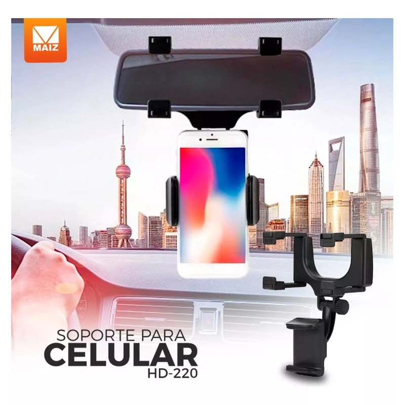 Maíz Soporte Base Celular Para Auto Espejo Retrovisor Universal