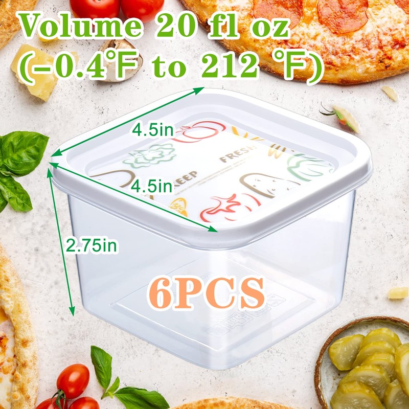 Vodolo Small Pizza Dough Proofing Box with Sealing Lids, Set
