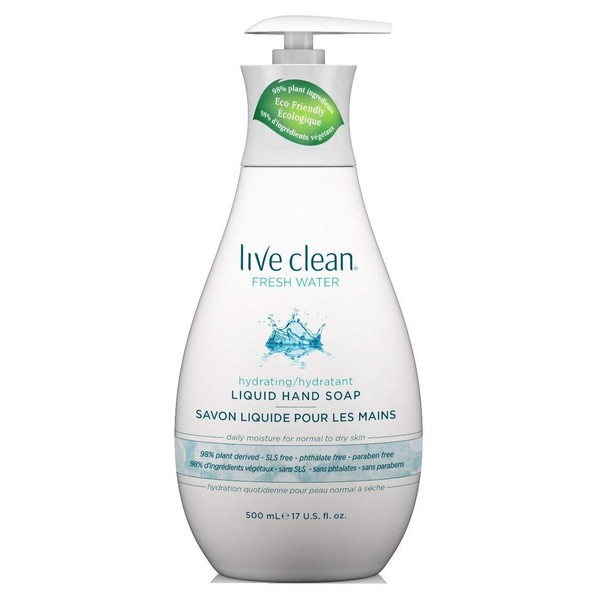 Live Clean Liquid Hand Soap - Fresh Water- 17 fl oz.