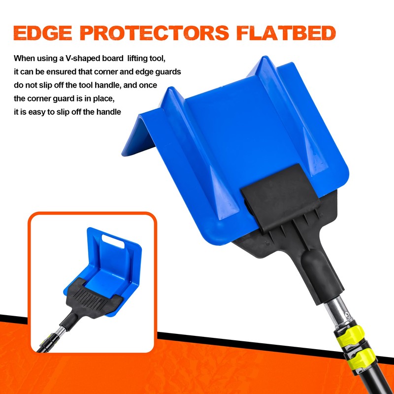 Mimanchi 8ft V Shaped Board Corner Protector with Extended Handle