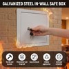 Zonon In-Wall Safe with Key Lock, Small In-Wall Hidden Safe