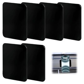 YAYNO 6 Stück Antirutsch Pads Nano Gel Pad Waschbare Auto Anti Rutsch Pads Doppelseitig Klebende Antirutschmatte Auto Armaturenbrett Wiederverwendbar(Schwarz)