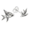 Touch Jewellery 925 Sterling Silver Swallow Stud Earrings