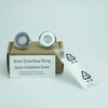 2-Pack Brass Sink Overflow Cover Ring, Round Bathroom Basin Overflow