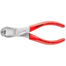 KNIPEX Tools 67 03 140 High Leverage End Cutting Nippers, 5-1/2"