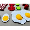 Large Breakfast Set with Bread and Pancake/Handmade Felt Play Food