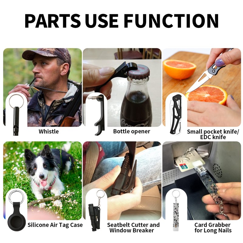 Araafur Wristlet Keychain Set with RFID Wallet Card Holder and