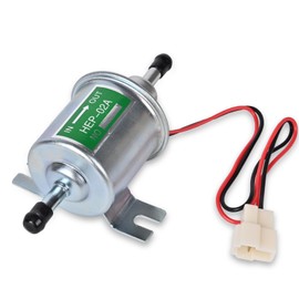 Electric Fuel Pump HEP-02A Electric Transfer Gas Diesel Inline Electric Fuel Pump Replacement For Motorcycle Carburetor ATV Trucks Boats Low Pressure 2.5-4 PSI