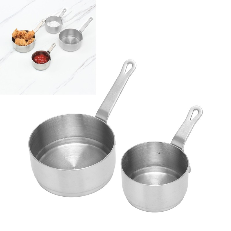 2pcs Sauce Cup 304 Stainless Steel Stackable Handle Design Mini