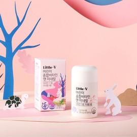 Vitamin House 리틀브이 어린이 종합비타민 앤 미네랄 1박스(1개월분) Little V Children’s Multivitamin and Mineral 1 Box (1 Month Supply)