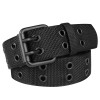 Drizzte 47 Big and Tall Size Double Prong Belt Black